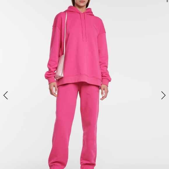Ganni Vibrant Pink Joggers XXS and hoodie S set - Picture 3 of 3